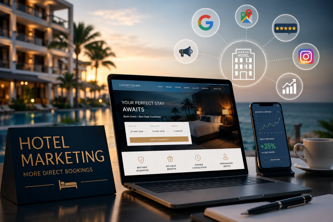 Hotel Marketing: The Complete Guide to Getting More Direct Bookings in 2026